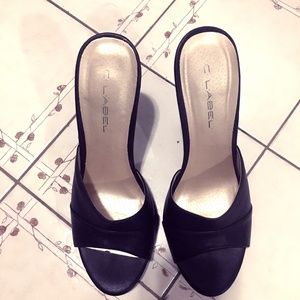 Pinup Girl Clothing Black Mules